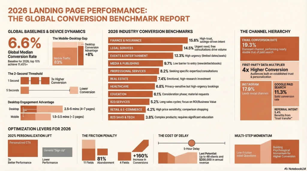 2026 landing page conversion rates