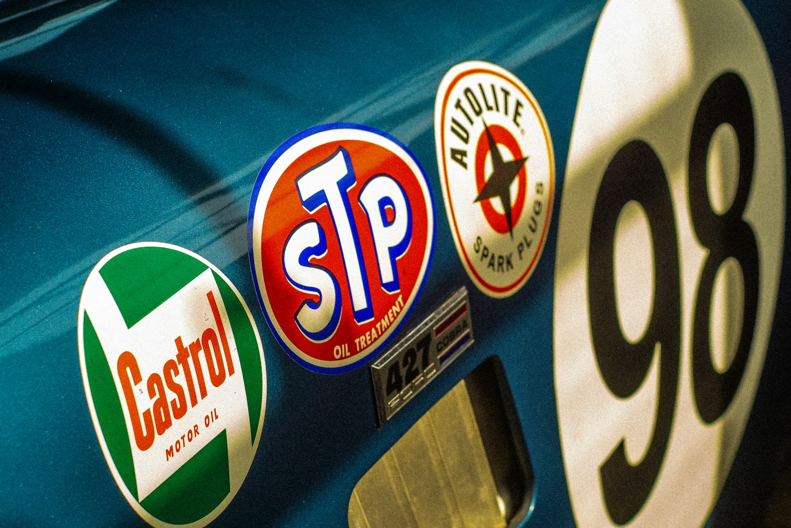 how to monetize a personal brand guide showing a Vintage race car branding and number ninety-eight.