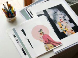 Print on demand niches showing an collection of art prints